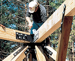 Strength and stability are assured by steel plate and panel bolting system.
