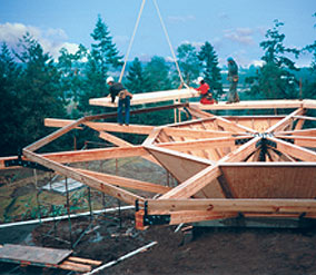 Challenging building environments are no problem with our pedestal foundation's small footprint.