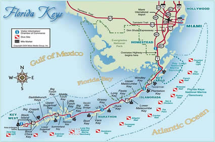 Map of the Florida Keys