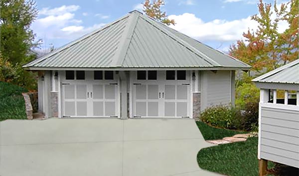 Topsider Homes Prefab 2-car Garage Kit Topsider's two-car prefab garage kits range in size from 475 sq. ft. up to 1,250 sq. ft.