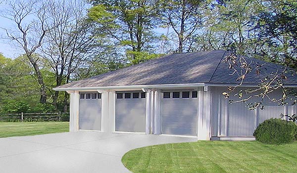 Topsider Homes Prefab 3-car Garage Kit This 1,100 sq. ft. three-car Topsider prefab garage is a great idea for a free-standingor attached garage