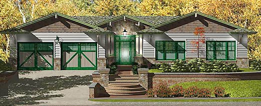 Unique Craftsman Style Homes with Vaulted Ceilings by Topsider