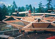 Structural Construction of a Prefab Octagon Pedestal Home