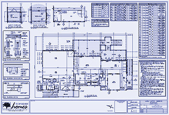 Detailed architectural blueprint prepared by Topsider Homes design team
