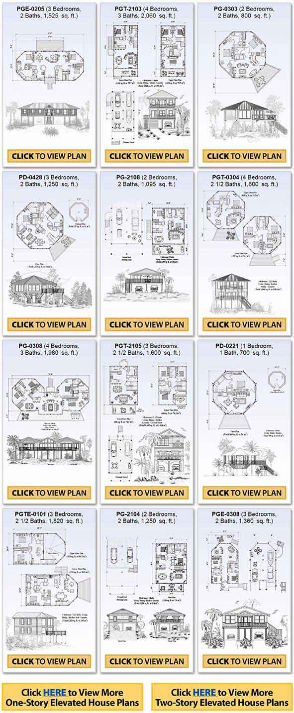 Popular Elevated House Plan Concepts