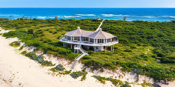 Classic Topsider octagonal combination home on an elevated foundation