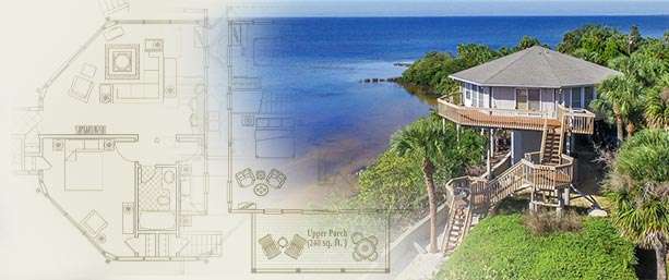 Elevated coastal pedestal home in Florida engineered for hurricane resistance and long-term durability. This Topsider design combines strength, safety, and modern luxury. Ideal for Online House Plans featuring Piling, Stilt & Pier Homes, Hurricane Proof Homes, Pedestal Homes, and Octagon Homes.