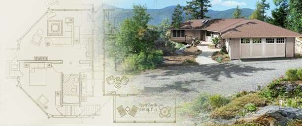 Sleek mountainside design with pedestal-slab foundation and scenic views in the Pacific Northwest.