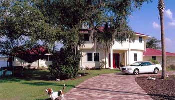 Florida coastal home with hurricane resistant features