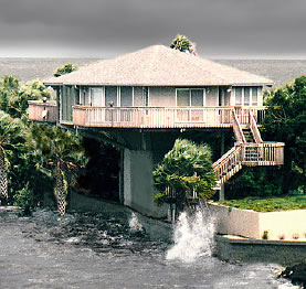Building Hurricane Proof Homes Florida Bahamas Hurricane proof Topsider pedestal house