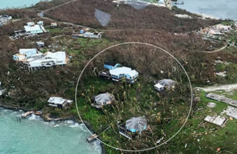 Topsider's Hurricane Resistant Homes in the Bahamas still standing after CAT 5 Hurricane Dorian direct hit.