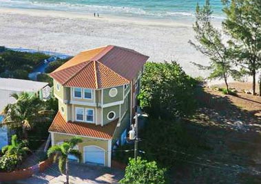 Unique hurricane resistant stilt house design.