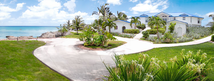 Secluded Bahamas island home with private pool, individually designed and engineered for its island homesite by Topsider