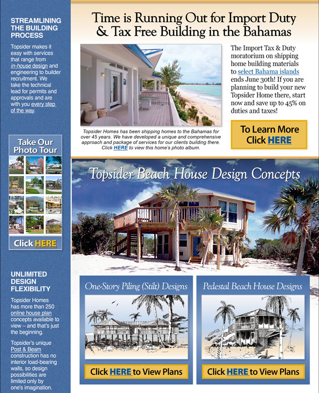 Topsider Homes March 2014 eNewsletter
