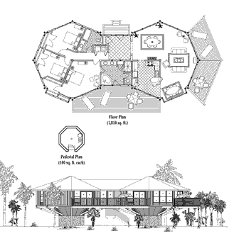 Classic House Plan CM-0307 (2010 Sq. Ft.) 3 Bedrooms 2 Bathrooms