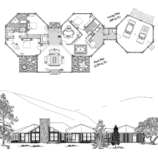 Classic House Plan CM-0311 (2830 Sq. Ft.) 3 Bedrooms 3 Bathrooms