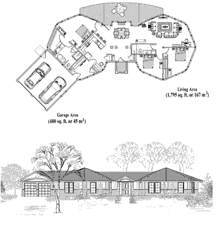 Classic House Plan CM-0315 (2275 Sq. Ft.) 3 Bedrooms 2 Bathrooms