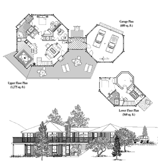 Classic House Plan CM-0401 (2435 Sq. Ft.) 2 Bedrooms 2 Bathrooms
