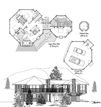 Classic House Plan CM-0402 (2675 Sq. Ft.) 3 Bedrooms 2 Bathrooms