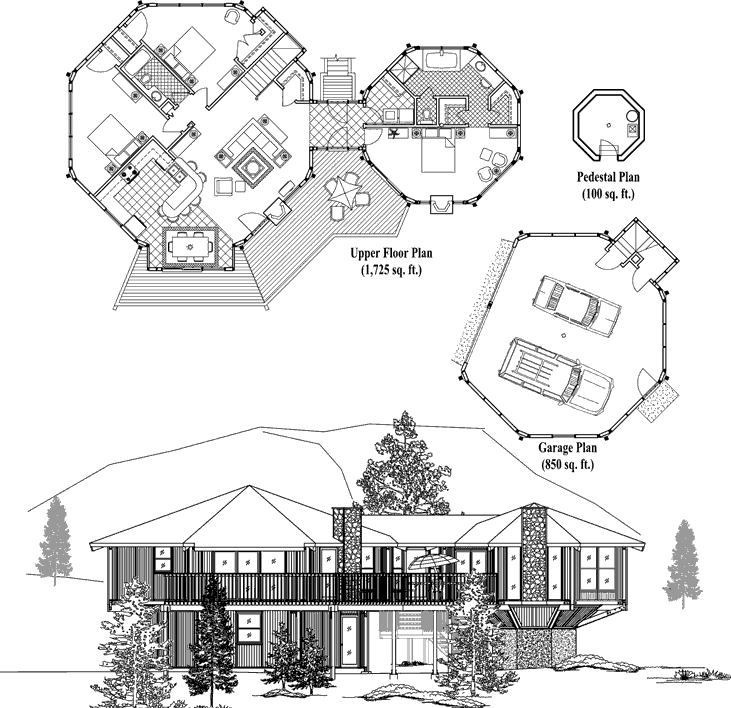 Prefab Classic House Plan - CM-0402 (2675 sq. ft.) 3 Bedrooms, 2 Baths