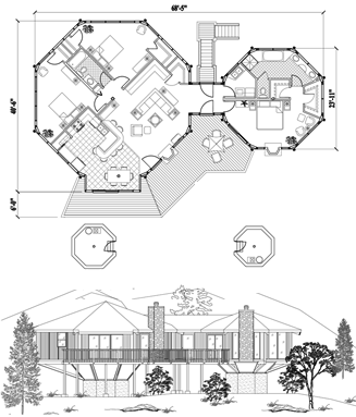 Classic House Plan CM-0407 (1935 Sq. Ft.) 3 Bedrooms 2 Bathrooms