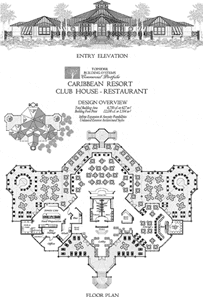 Commercial Floor Plan COMM-Caribbean-Resort-Club-House-Restaurant-Floor-Plan