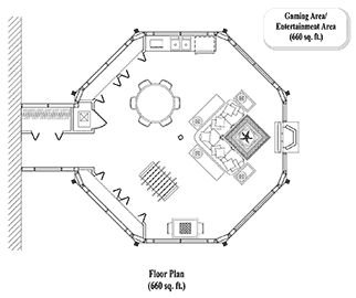 FAMILY ROOMS House Plan FR-0201 (660 Sq. Ft.) 0 Bedrooms 0 Bathrooms