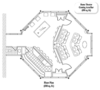 FAMILY ROOMS House Plan FR-0304 (890 Sq. Ft.) 0 Bedrooms 0 Bathrooms