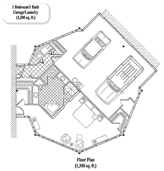 HOME ADDITIONS House Plan HA-0402 (1300 Sq. Ft.) 1 Bedrooms 1 Bathrooms