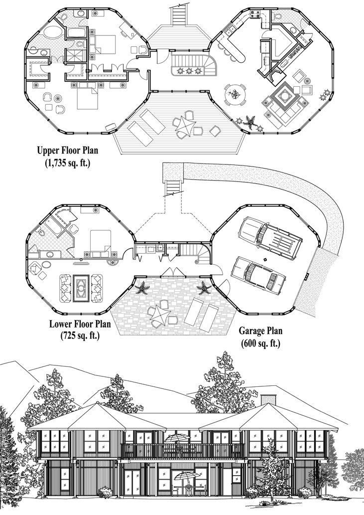 Prefab Premiere House Plan - PR-0301 (3060 sq. ft.) 3 Bedrooms, 3 1/2 Baths