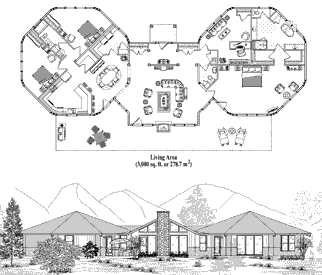 Premiere House Plan PR-0401 (3000 Sq. Ft.) 3 Bedrooms 2.5 Bathrooms