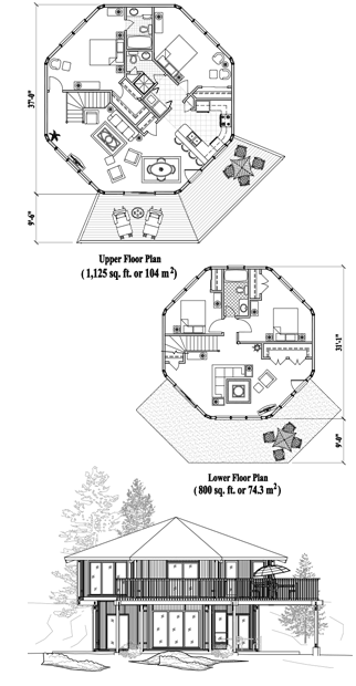 Two-Story House Plan TS-0401 (1925 Sq. Ft.) 4 Bedrooms 3 Bathrooms