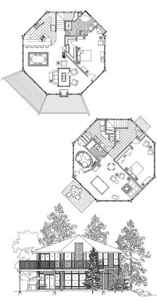 Two-Story House Plan TS-0503 (2550 Sq. Ft.) 2 Bedrooms 2 Bathrooms