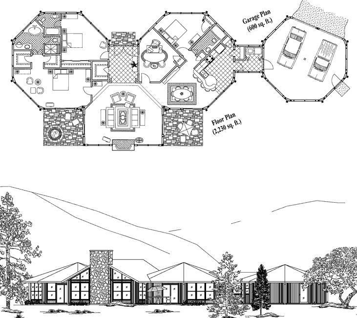 Prefab Classic House Plan - CM-0311 (2830 sq. ft.) 3 Bedrooms, 3 Baths, 