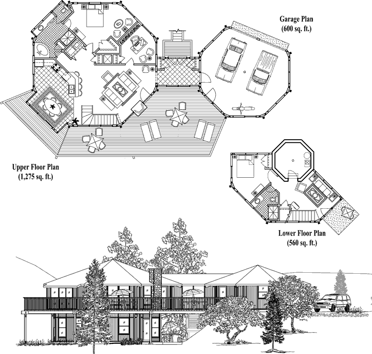 Prefab Classic House Plan - CM-0401 (2435 sq. ft.) 2 Bedrooms, 2 Baths, 
