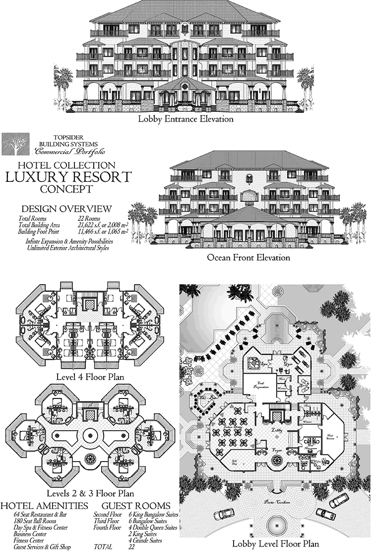 Prefab Commercial House Plan - COMM-Luxury-Resort_hotel-Ocean-Front-Floor-Plan (21622 sq. ft.) 0 Bedrooms, 0 Baths