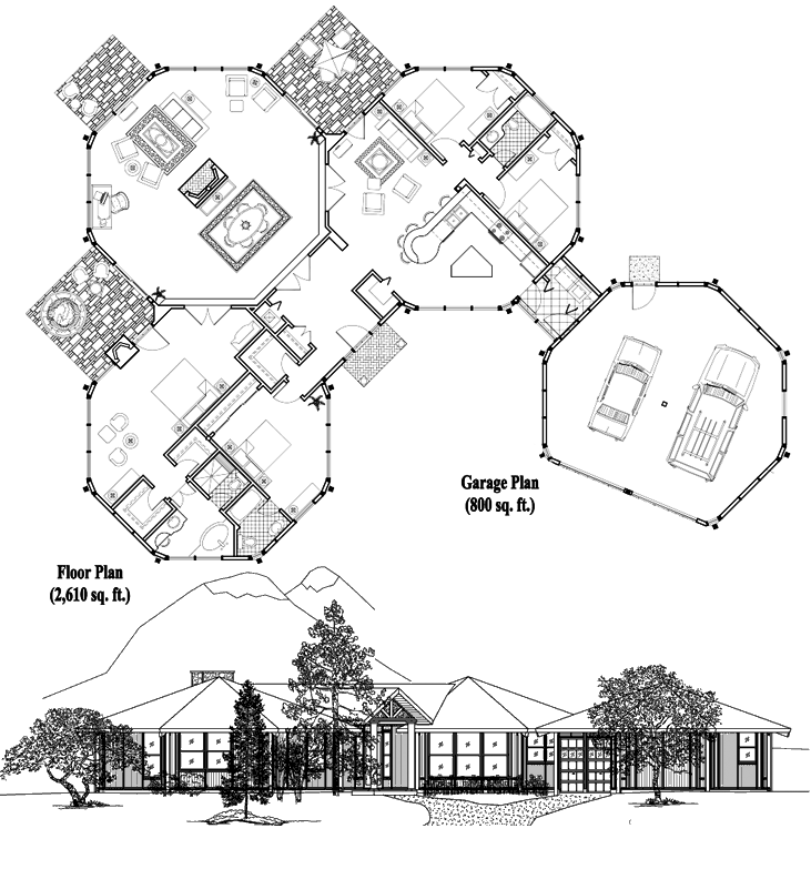 Prefab Premiere House Plan - PR-0302 (3410 sq. ft.) 4 Bedrooms, 3 Baths, 