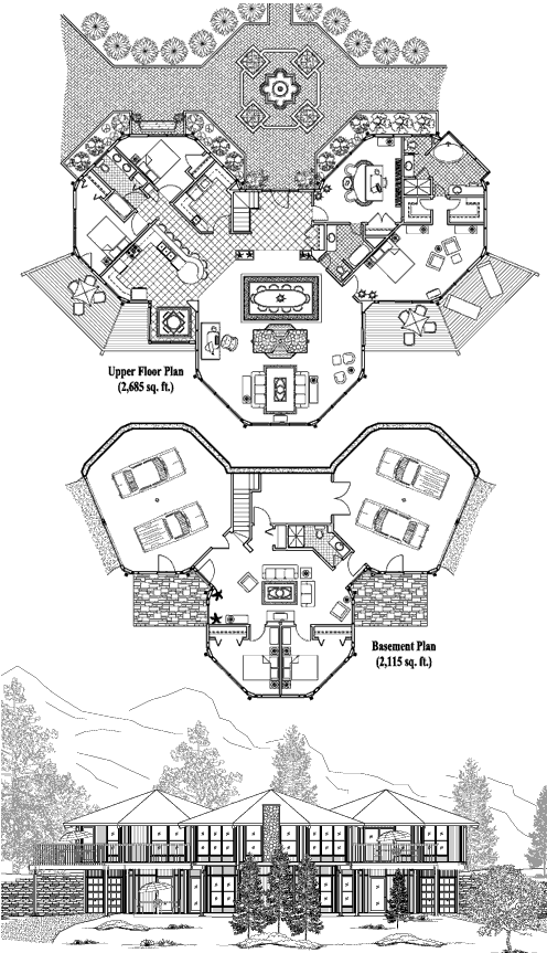 Prefab Premiere House Plan - PR-0305 (4800 sq. ft.) 5 Bedrooms, 4 Baths