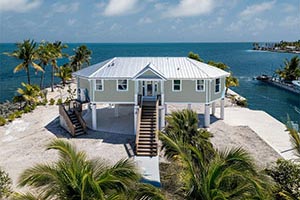 Elevated Topsider coastal home designed for hurricane-prone conditions