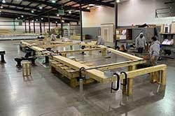 Precision fabrication of Topsider panelized home components