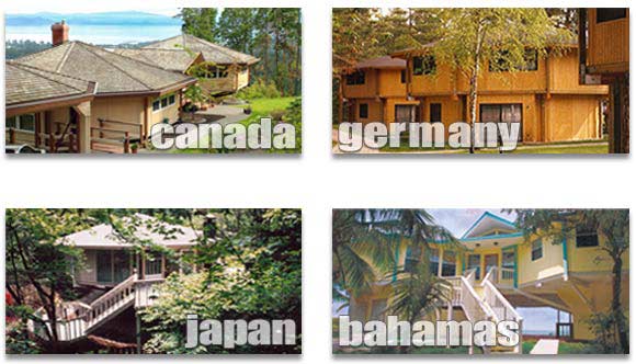 Custom Designed homes in Canada, Germany, Japan & the Bahamas
