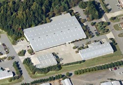 Aerial view of Topsider Homes campus in Clemmons, North Carolina