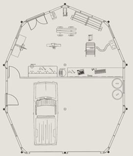 Multi-Purpose Garage Plan by Topsider Homes
